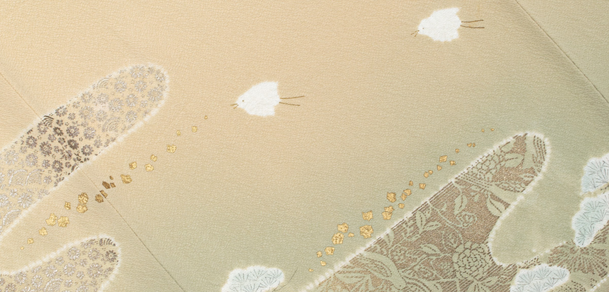 【着物と帯 時流】K241150◆正絹 小紋◆地紋起こし ひまわり 着物と帯 時流】K241150◇正絹 小紋◇地紋起こし ひまわり 着物