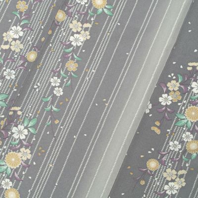 くるり　二部式　襦袢　市松模様　グレー　Sサイズ 新着商品 | 着物スタイルズショップ