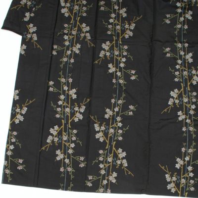 新品　綿絽　小粋な菊の小紋　Sサイズ細身の方にお勧め 新品 綿絽 小粋な菊の小紋 Sサイズ細身の方にお