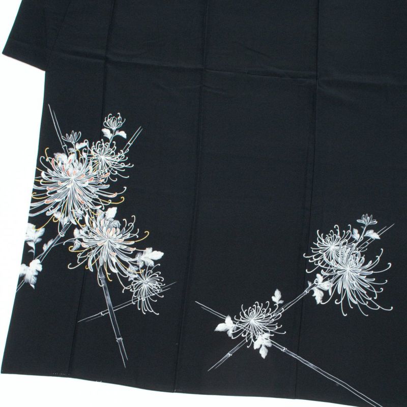 雪の結晶 付け下げ 訪問着 横段 暈し染 紋意匠 正絹 躾糸付き X260 雪の結晶のような華紋の付け下げ 着物