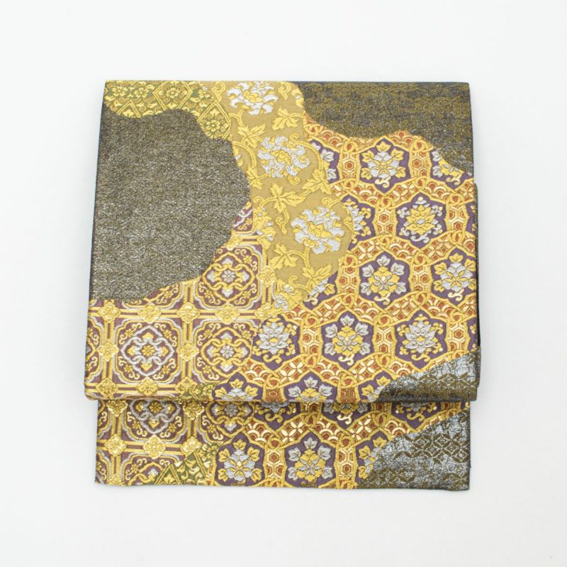 袋帯 唐花紋 花唐草 名物裂文 道長取り 西陣織 正絹 礼装用 | 着物