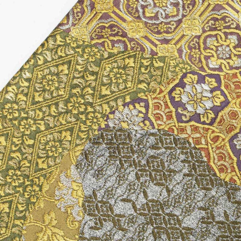 袋帯 唐花紋 花唐草 名物裂文 道長取り 西陣織 正絹 礼装用 | 着物