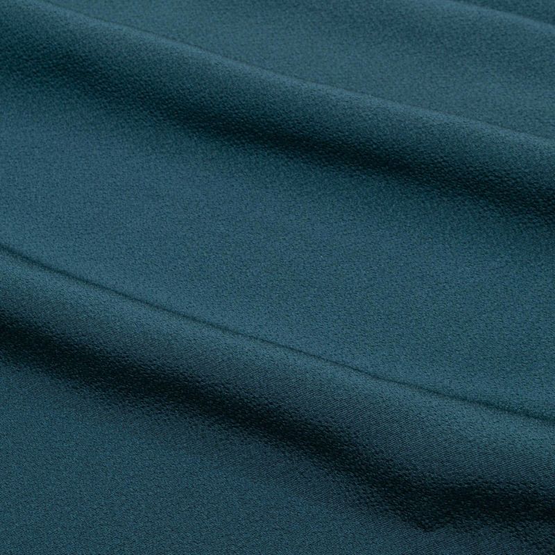 美品】色無地 本草木染 堅牢染 高麗納戸 丹後ちりめん 縫い一つ紋