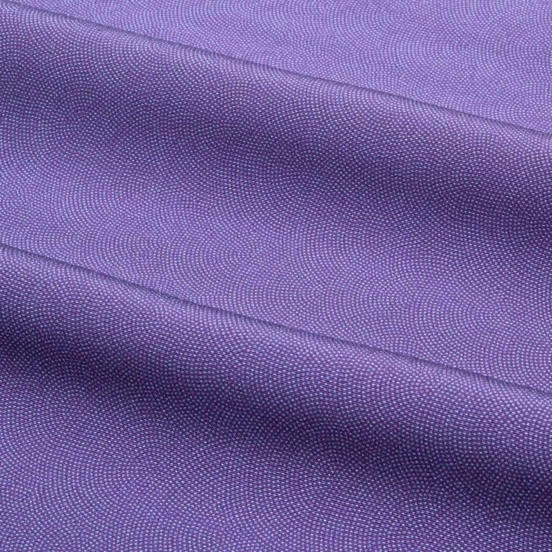 美品】江戸小紋 伊勢型紙染め 鮫小紋 草木染 紫 縫い一つ紋 正絹 袷