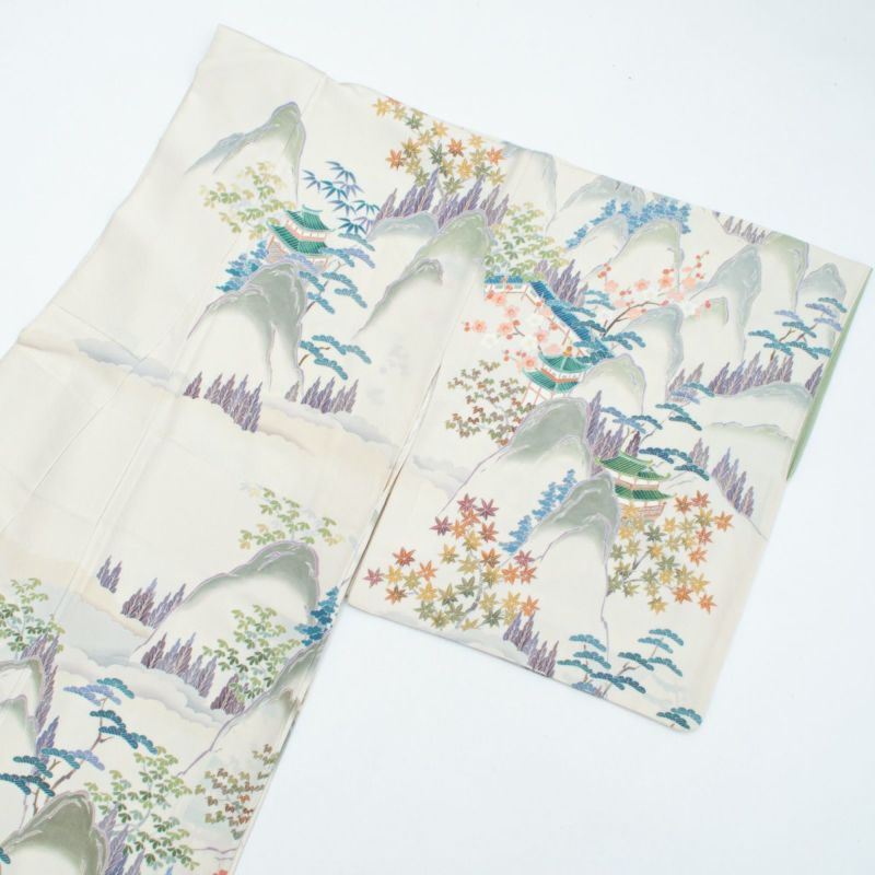 訪問着フルセット　三越しつけ、パールトーン加工　身丈156.5cm 裄丈65cm 訪問着フルセット 三越しつけ、パールトーン加工 身丈156.5cm 裄丈65cm