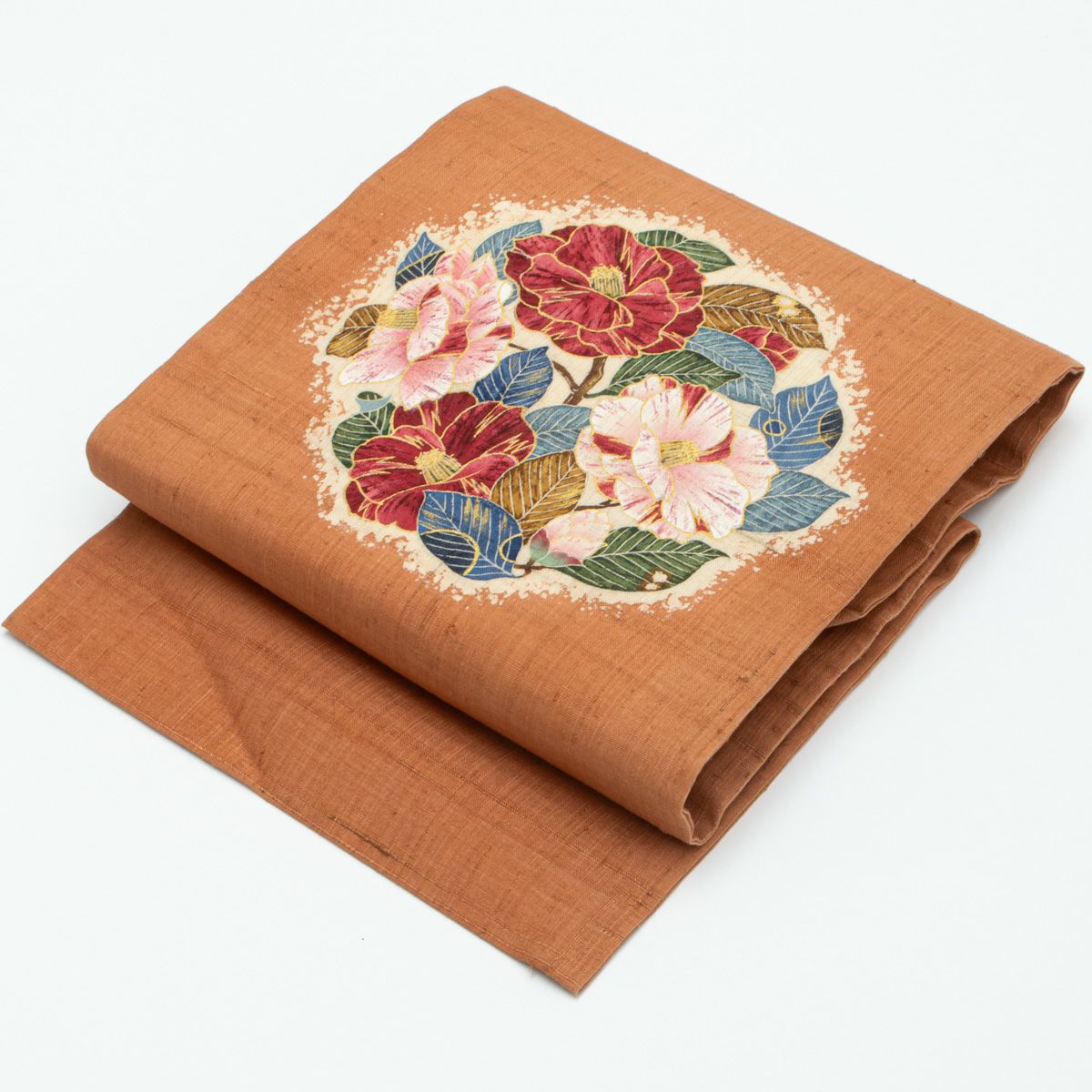 未使用［ 名古屋帯 ］正絹　赤紫　茶　わらべ詩　玩具　着物　おしゃれ着 名古屋帯 ］正絹 赤紫 茶 わらべ詩 玩具 着物 おしゃれ着 絽 無地 赤紫色